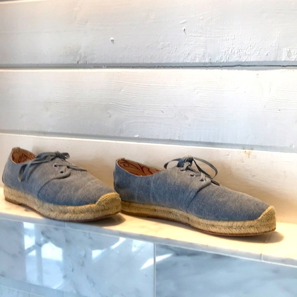 Joie Wallie Denim Espadrille Sneakers size 9.5 - Picture 6 of 11